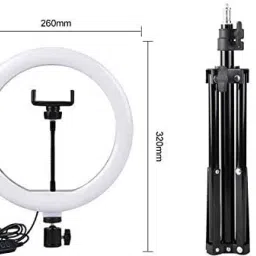 NUVIO 10 inch Mobile stand with ring light 3 color mode Monopod Kit image 2