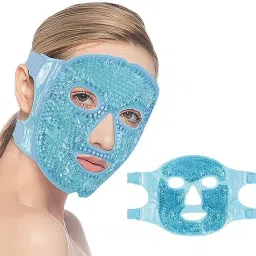 Hot and Cold Therapy Full Face Gel Mask,Face Ice Mask for Woman Man-image-32