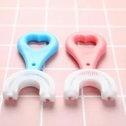 360° U Shape Tooth Brush For Kids, Soft Bristles Kids Manual Soft Toothbrush-image-28