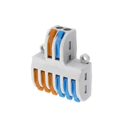 PCT-SPL-62 0.08-2.5mm 6:2 Pole Wire Connector Terminal Block with Spring Lock Lever for Cable Connection image 5