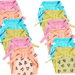 100% Cotton Reusable Baby Nappy for Newborns (0-6 Months, Unisex)-image-2