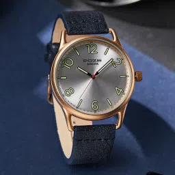 Poze Silver Dial Blue Strap Analog Watch- For Men SP70014WL01W-picture-23