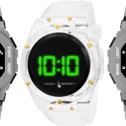 Men's Sport Digital Watch with LED Display & Chronograph Digital Watch - For Men 3_DW9-Gry-Gry & DW1-Blk-Wht & DW9-Gry-Gry-image-90