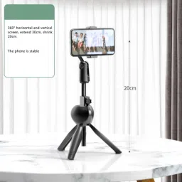 BUFONA BN42 TRIPOD + DUSTPROOF BAG with mobile holding clip Camera Tripod Selfie Adjustable Rotatable And Flexible with 360 Degree Mobile & Camera Holder |Stand Mobile Smartphone And Camera Stand , ,Bracket Live Broadcast stand monopods Tripod Making Self Video Multi-Use Selfie Stick Desktop Online Course Video Recording Special Design for Streaming, Video Blogs, Online Classes, Presentation, Creating Product Demos, Video Blogging ,Gimbal, DSLR & Action Cameras Tripod, Monopod Kit, Monopod, Tripod Kit, Tripod Bracket, Tripod Ball Head image 4
