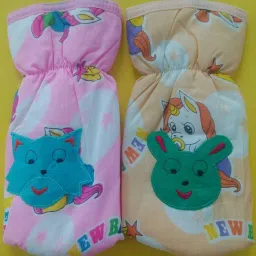 Baby Feeding Cotton Bottle Cover - Pack of 2 -250ml (Multicolor) (Multicolor-11-image-107