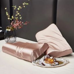 Satin Pillow Cover For Memory Foam Contour Pillow. Memory Foam Geometric Orthopaedic Pillow Pack of 1-image-61
