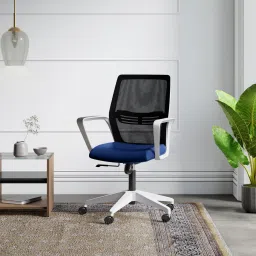 Vurv Mid Back Fabric Study Arm Chair-image-35