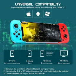 ELECTRO WOLF Wireless Retractable 3D Joystick Bluetooth Compatible Mobile Gamepad Controller Bluetooth Gamepad image 4