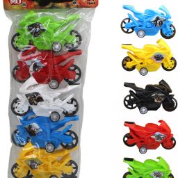Set of 6 pull back racing mini plastic bikes|Hayabusa motorcycles toys-image-16