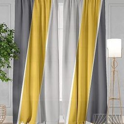 vmd 154 cm (5 ft) Polyester Room Darkening Window Curtain Single Curtain-picture-5