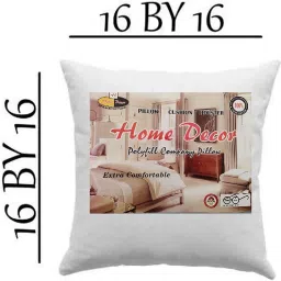 LUXURY FIBRE CUSHION SET PACK OF 05 SIZE 16*16 INCH (VACCUM PACK ) Polyester Fibre Solid Cushion Pack of 5-6