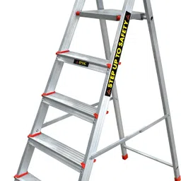 emac Aluminium Heavy-Duty 5 Steps Ladder for Home-5.18 Feet(158 CM) Anti Slip Folding Aluminium Ladder-picture-47