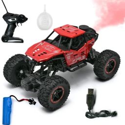 Remote Control RC Rock Crawler Car Toy for Kids with Smoke Effect Multicolor-17