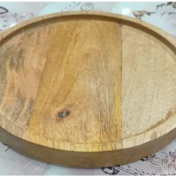 Wooden Round Serving Tray for Kitchen & Dining Tray Serving Set-image-9