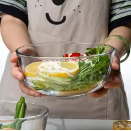 Glass Massage Bowl Glass Mixing Bowl 2300ML Borosilicate Microwave Safe Glass Mixing Bowl Set Disposable-image-76