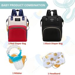 Diaper Bag For Mother Stylish Baby Headband BPA Free Baby Fruit Nibbler Baby Diaper Bag-BE2463-image-15