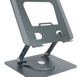 Voltaura Foldable Lightweight Laptop Riser for Work, Study & Travel - Portable & Durable J18 Ergonomic Adjustable Alloy, Foldable, Height Adjustable, Anti-Slip Design Laptop Stand-17