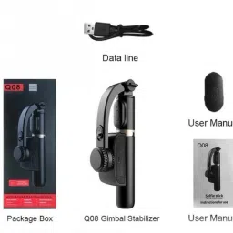 EVAAENTERPRISES Q08 Stylish Gimbal 3 Axis Gimbal for Mobile, Camera image 2