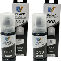 SDS EP 003 (Pack Of 2) Refill Ink Compatible For EP L3100 & L3101 Series - 65ML EACH Black Ink Bottle-1