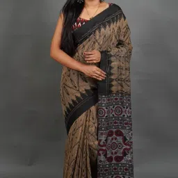 Printed Handloom Pure Cotton Saree-picture-5