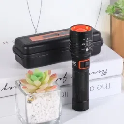 shopglobal LIKE 100W Laser Long Range Rechargeable Torch With Side 20 HW Big SMD Emergency Torch image 4