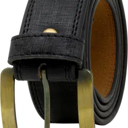 Men Evening, Party, Formal, Casual Black Artificial Leather Belt-image-28
