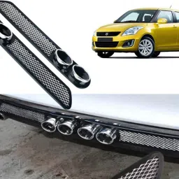 Car Rear Dual Tip Bumper Lip Diffuser For_ Swift Type -4 Car Beading Roll For Bumper-1