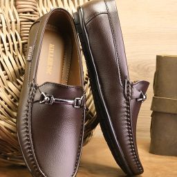 Killer Men Brown Faux Leather Casual Slip On Loafers Loafers For Men-image-40