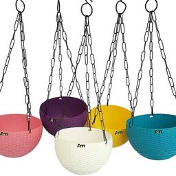 kritikapihu Virajsanchi Hanging Pot Pack of 5 Plant Container Set-picture-39