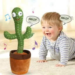 Dancing Musical Cactus plant toy With Voice Control,Tumbling Lighting Toy-image-20