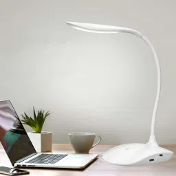 Powerful Rechargeable Emergency Table Lamp / Student Reading Light / Led Foldable Desk Lamp TABLE LAMP(White) Study Lamp-28