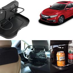 FTB18-Multi-Functional Fordable Car Headrest Seat Back Food Tray, Dining Table Cup Holder Tray Table-image-61