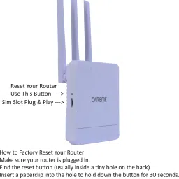 CareME Wi-Fi 6 5G Sim compatible router Connect with WiFi Camera/Mobile,Desktop,Laptop, 4G Router 2.4 GHz 300 Mbps Wifi Speed Single Band Internal & External Antenna MiFi (Sim Based) image 5