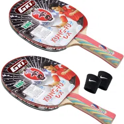 Kung Fu Dx Table Tennis Bat With Wrist Band Multicolor Table Tennis Racquet-14