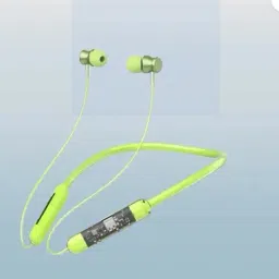 Green Neckband Transparent Design With Extra Bass & Noise Cancellation Bluetooth Bluetooth Headset-11