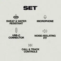 skullcandy Set USB-C, Noise Isolating, Call and Track Control,Works with iPhone and Android Wired Headset image 2