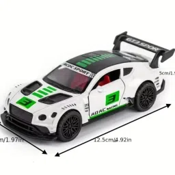 amayratoys Mustand GT Diecast Metal Pullback Toy car with Openable Doors, 1:32 Scale Model image 3