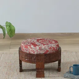 mudramark from pepperfry Timila Mango Wood Foot Stool In Tubbaq Finish-picture-23