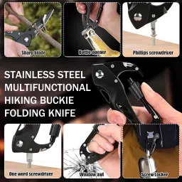 palay Pocket Multitool with Safety Locking Handy, Survival Gear for Camping Hiking Multi Vise Tool image 5
