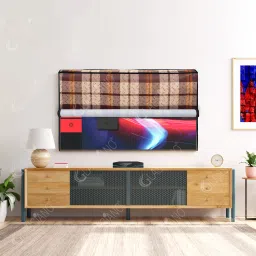 Glassiano Waterproof LED TV Cover for Compatible for All Models, for 24 inch LED - Double Use -Transparent & Printed Flap - 24 Inches LED TV Cover-image-23