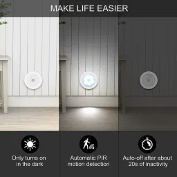 Smef Motion Sensor Light, Battery Operated LED Nightlight Motion Sensor Light image 3