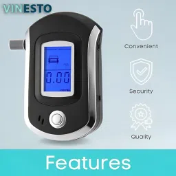 vinesto Digital Alcohol Tester | Instant BAC Checker with Alerts | Compact & Easy to Use Analytical Scale image 3