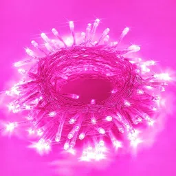 pesca 40 LEDs 11 m Pink Steady String Rice Lights image 4