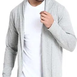 trendolo Men Jacket Style Full Sleeve Grey Shrug-picture-17