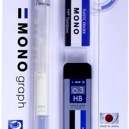Mono Graph Mechanical Pencil 0.3mm, with Lead and Eraser- Value Pack Pencil-image-12