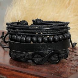 Leather Beads Bracelet Set-image-24
