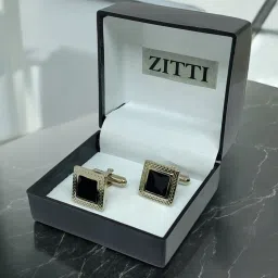 Zitti Metal, Stainless Steel, Alloy, Brass, Silver Cufflink-image-86