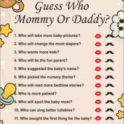 babyshower guess who playing card-25