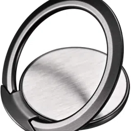 befunky Shiny Metal Mobile Stand Universal Ring Stand with Magnetic Phone (Black) Mobile Holder-6