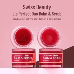 swiss beauty Lip Perfect Duo Balm & Scrub with Coffee Extract Beetroot image 4
